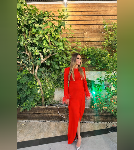 Red dress