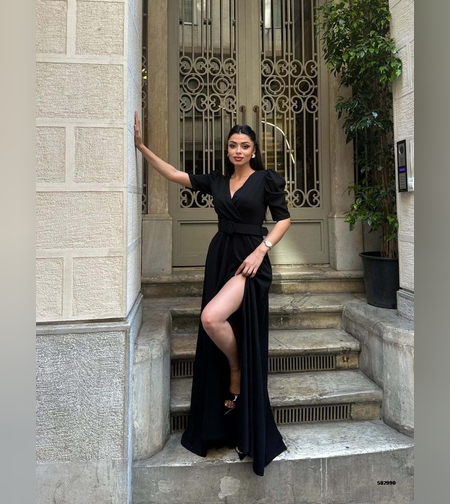 שמלה a בגזרה מתרחבת ב3 צבעים