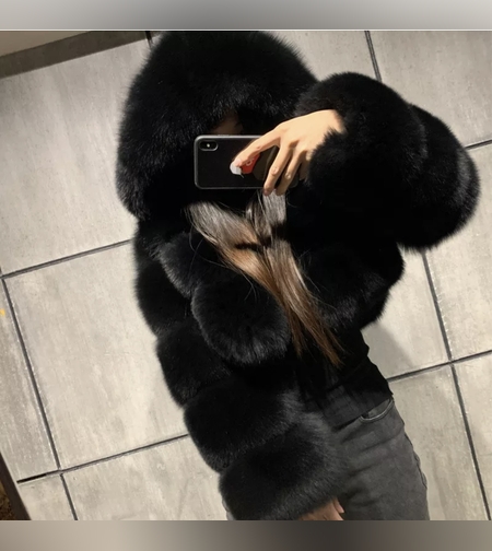 מעיל פרווה מחמם