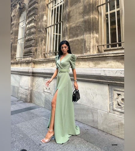 שמלה a בגזרה מתרחבת ב3 צבעים