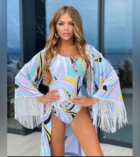 סט בגד ים שלם כולל עליוניות 3003