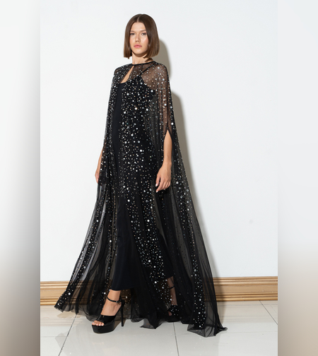 שכמיית שמלה משולבת אבנים נדירות מתאימה לכל אירוע