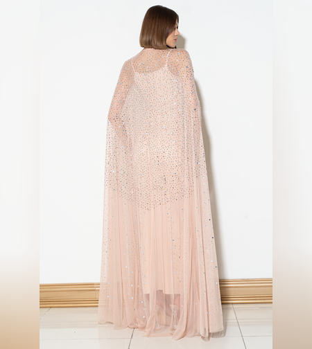 שכמיית שמלה משולבת אבנים נדירות מתאימה לכל אירוע - ניוד