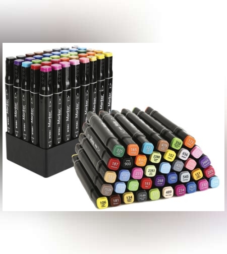 מארז 40 טושים דו צדדי