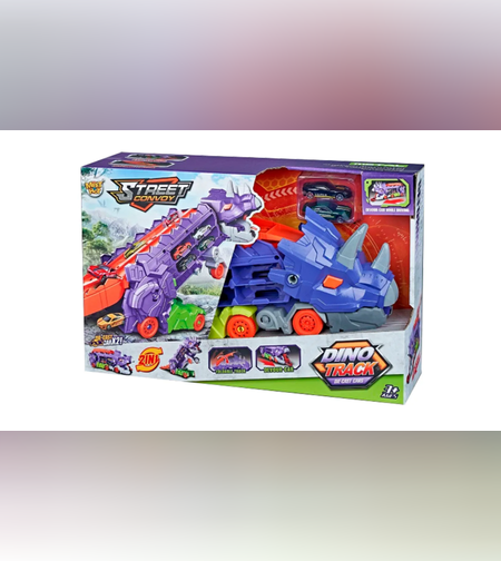 משאית צעצוע הובלת דינוזאור    Transformation Dinosaur Car Track
