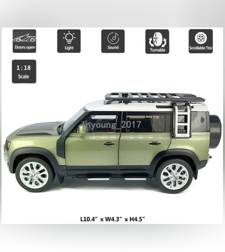 מכונית ברזל על שלט  בעיצוב Land Rover Defender