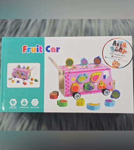 مطابق للأشكال -  سيارة الفواكه الخشبية