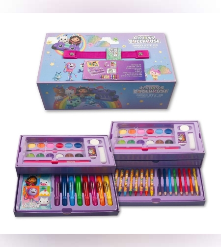 סט יצירה בקומות עם מגירה בית הבובות של גבי - Gabby's Dollhouse