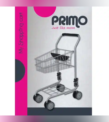 עגלת סופר מתכת PRIMO לבובות!
