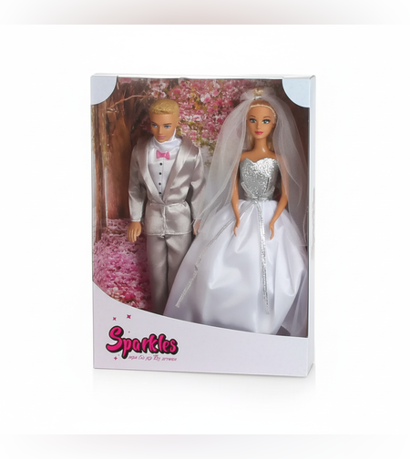 2 دمية سباركلز للعروس والعريس