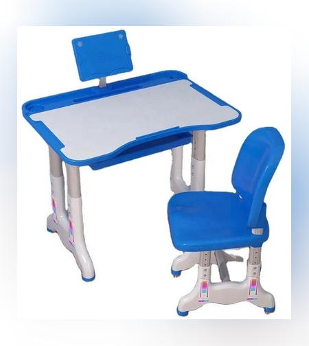 مكتبة وكرسي الطالب -  ازرق