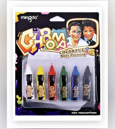 צבעי פנים - 6 צבעים