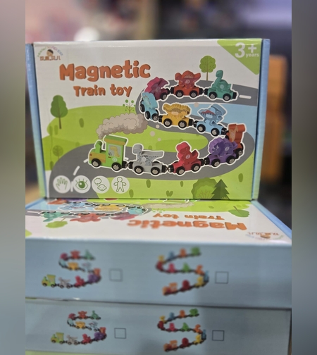 ارقام خشبية مغنتاطيسية ب علبة