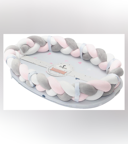 עריסת קן בייבי נסט לתינוק עם נחשוש צמה ניתן להסרה - שחור/לבן Penguin