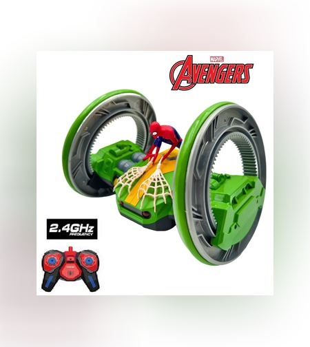 מכונית שלט ספיידרמן רוטט גלגל ענק