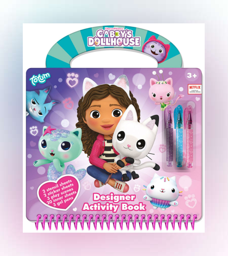 ספר פעילויות מעצב בית הבובות של גבי