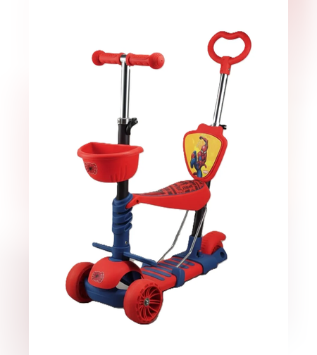 קורקנט 3 גלגלים ספידר מן - עם מושב SPIDERMAN