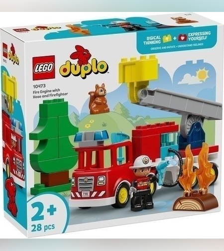شاحنة إطفاء مزودة بخرطوم ورجل إطفاء  10473 LEGO Duplo