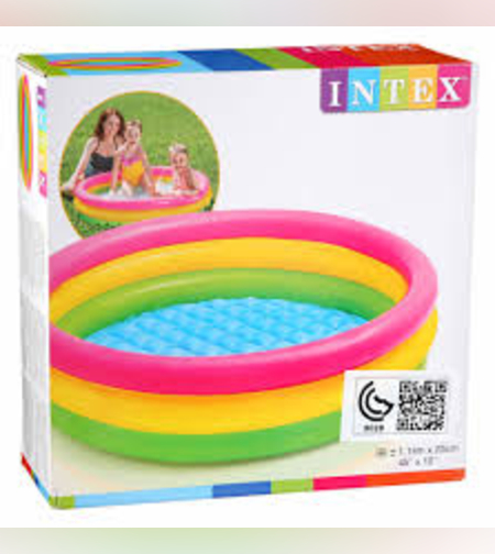 مسبح إنتكس قابل للنفخ من ثلاثة طوابق 114*25 سم INTEX 5741