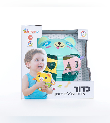 كرة من الأضواء والأصوات دمية دب