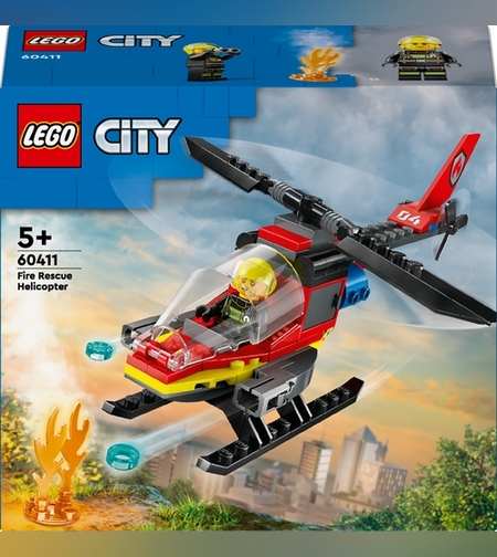 مروحية إطفاء الحرائق من ليغو سيتي 60411 - Lego