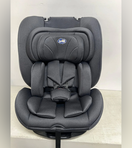 מושב ג'וניור Lucky Baby  לרכב -  אפור בהיר