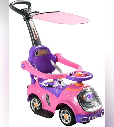 בימבה  עם ידית ושמשיה - איש חלל - ורוד