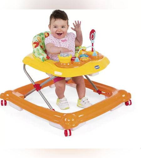 הליכון ישיבה המעודד הליכה לתינוק קרקס Circus - כתום/צהוב