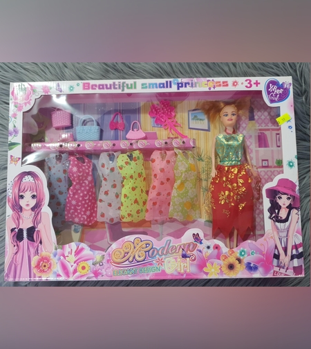 دمية مع خزانة ملابس SMALL PRINCESS