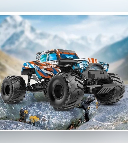רכב שטח 4X4 ענקי על שלט MACHINA MONSTER ATTACK