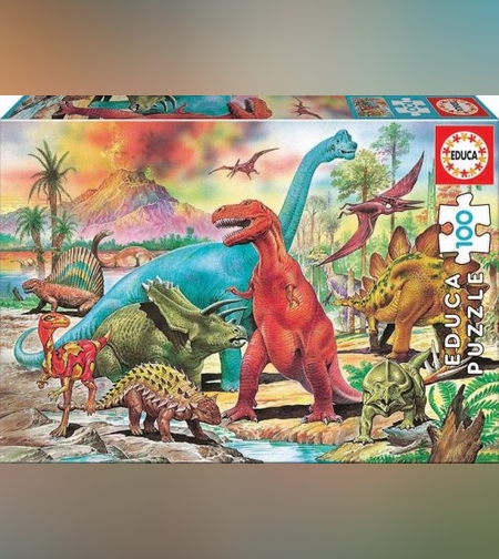 لغز 100 قطعة - الديناصورات EDUCA