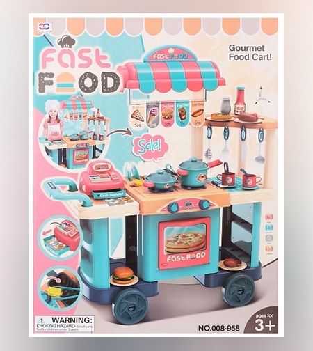 مطبخ الشيف  + إضاءات + إكسسوارات FAST FOOD