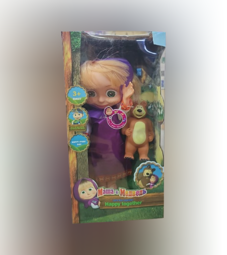 סט דמוי של מאשא והדב -