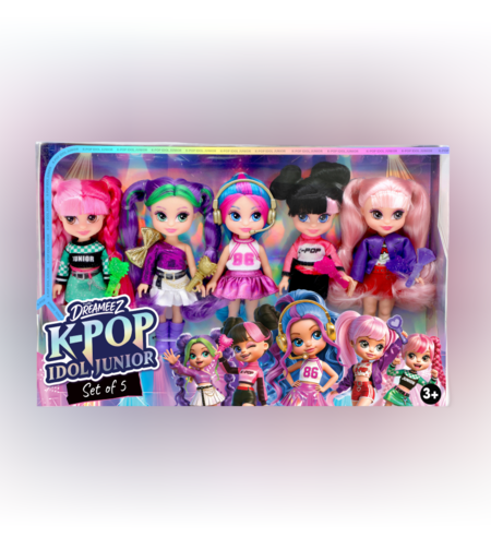 מארז 5 בובות K-POP Idol Junior בגובה 12 ס”מ – Dreameez