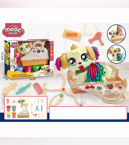 مجموعة معجونة - على شكل كلب