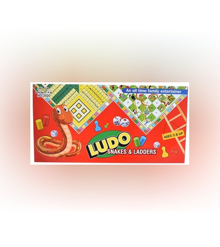 משחק קופסה כפול: סולמות ונחשים + לודו  (Ludo)