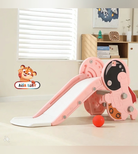 מגלשה - בעיצוב איש חלל - ורוד