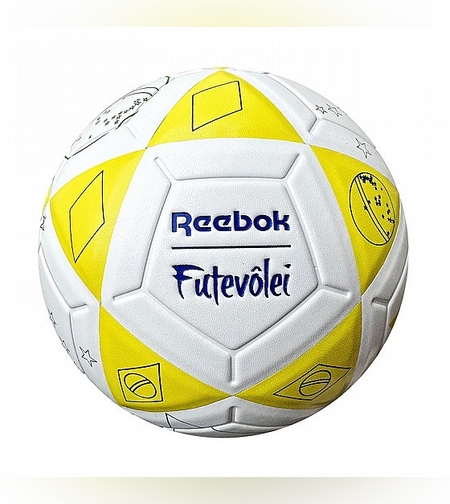 كرة القدم  ريبوك البرازيلي لكرة القدم بوتشيتينو - أبيض وأصفر