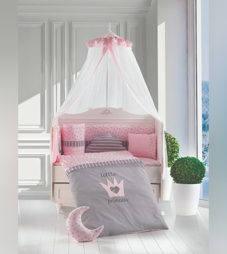 סט למיטה תינוק 5 חלקים - נסיכה