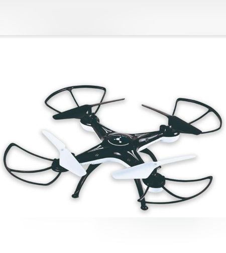 רחפן נטען DRONE ONE עם תאורה וארבעה מדחפים עם הגנה