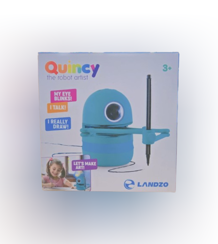 קווינסי הרובוט היצירתי דובר אנגלית