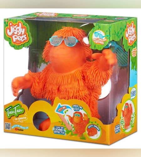 دمية تمشي مع اصوات - - PETS JUGGLY ORANGUTAN
