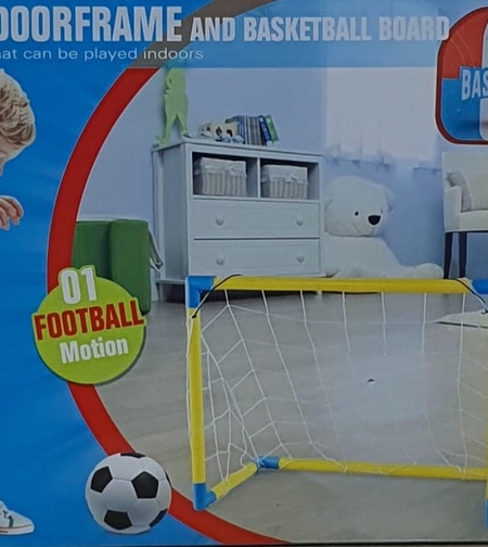 שער כדורגל 65*50 ס”מ + כדור ומשאבה