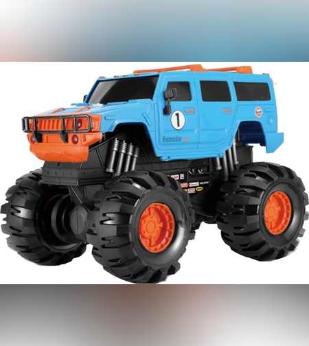 רכב שטח עם גלגלים ענקיים -  Monster Truck Hummer