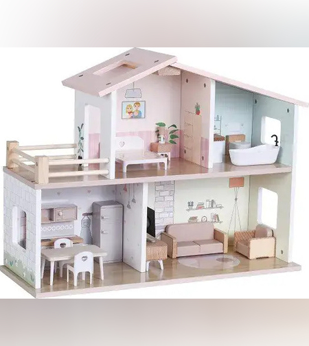 בית בובות קלאסי מעץ - Pit Toys