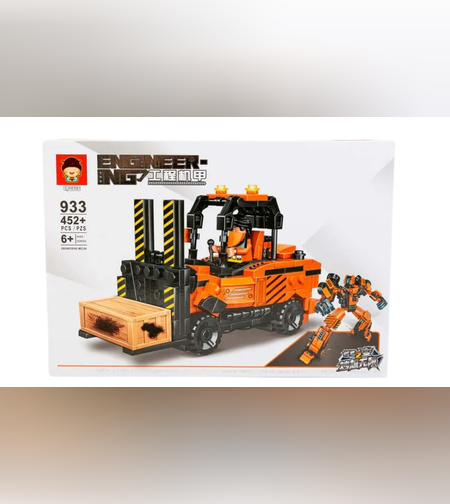 הרכבה מלגזה  / דמות הפעולה Maypa  452 חלקים -