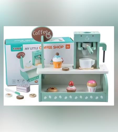 ماكينة قهوة خشبية