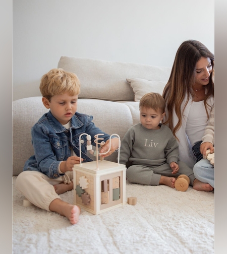 مكعب نشاط خشبي من minene