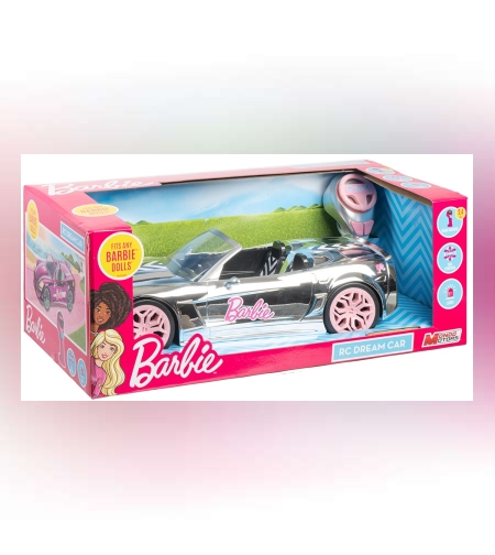 מכונית שלט ברבי CHROMED SILVER