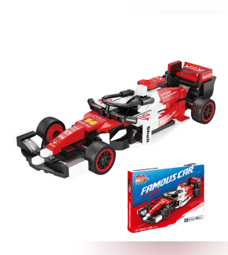 سيارة سباق الفورمولا الحمراء ستُجمّع من 238 قطعة COME ALIVE